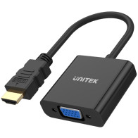 Adapter unitek y-6333 hdmi to vga + audio