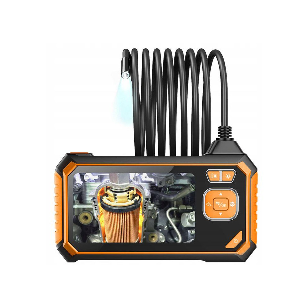 Kamera inspekcyjna duo endoskop dwie kamery 5m 7led 2x full hd lcd 5.5mm
