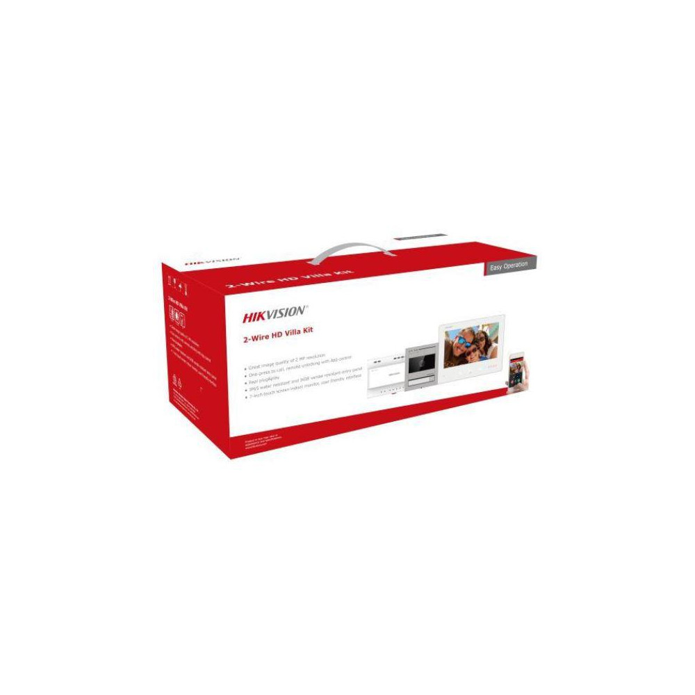 Wideodomofon hikvision ds-kis704ey-acw2/aluminium