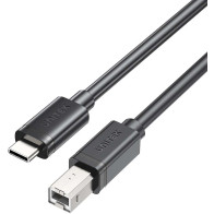 Kabel do drukarki unitek usb c na usb b 2.0 czarny 2m