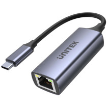Unitek adapter usb-c - rj45 1gbit lan, pd 100w u1323a
