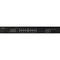 Switch Poe Pulsar Sf116 16-Portów (16Xpoe + 2Xuplink/2Xsfp Uplink)