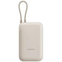 Powerbank xiaomi 10000mah z wbudowanym kablem usb-c tan