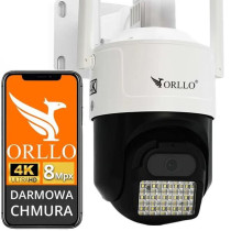 Kamera ip orllo z17 ultra 4k zewnętrzna obrotowa gsm na kartę sim