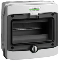 Plastikowa obudowa instalacyjna natynkowa ip65 1x8 modułów. phs 8t noark 101493
