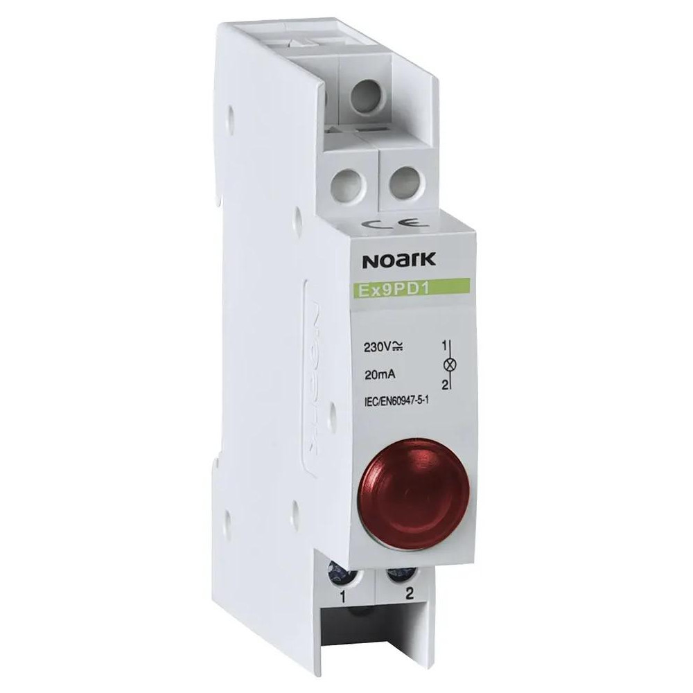 Lampka sygnalizacyjna, 230v ac/dc, 1 czerwony led ex9pd1r noark 102433