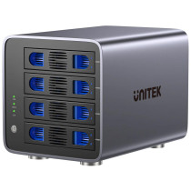 Unitek obudowa raid do dysku sata 2.5''/3.5'' 8 trybów 80tb usb-c