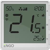 Engo controls efan-230w - regulator klimakonwektorów, 230v, biały, internetowy, podtynkowy , wi-fi