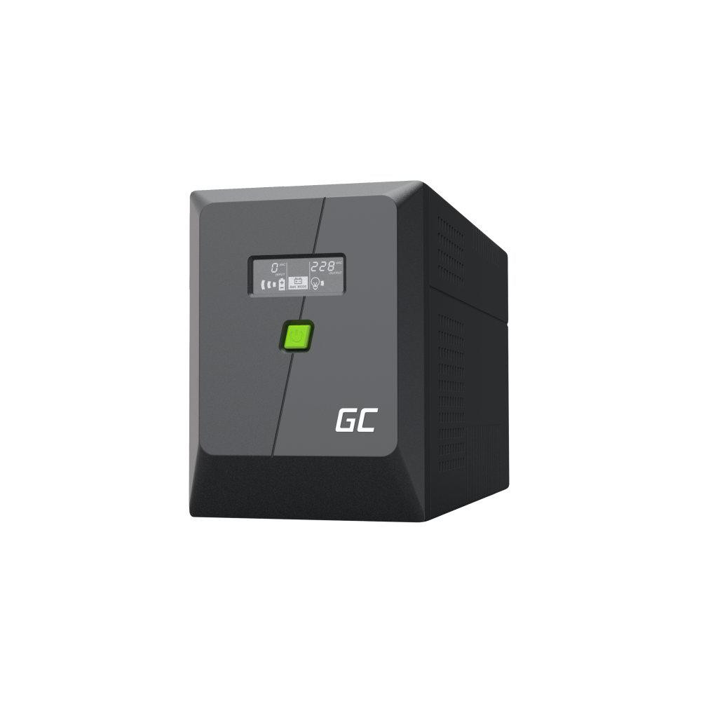 Ups zasilacz awaryjny greencell powerproof 1500va 900w lcd