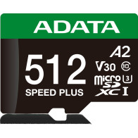 Adata karta pamięci microsd speed plus 512gb uhs1 u3 v30 a2 180/160 mb/s