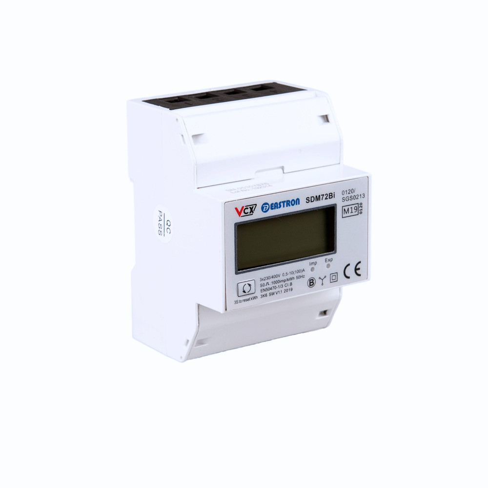 Licznik energii elektrycznej (mid) 3-fazowy 230v,100a, pomiar dwukierunkowy vcx