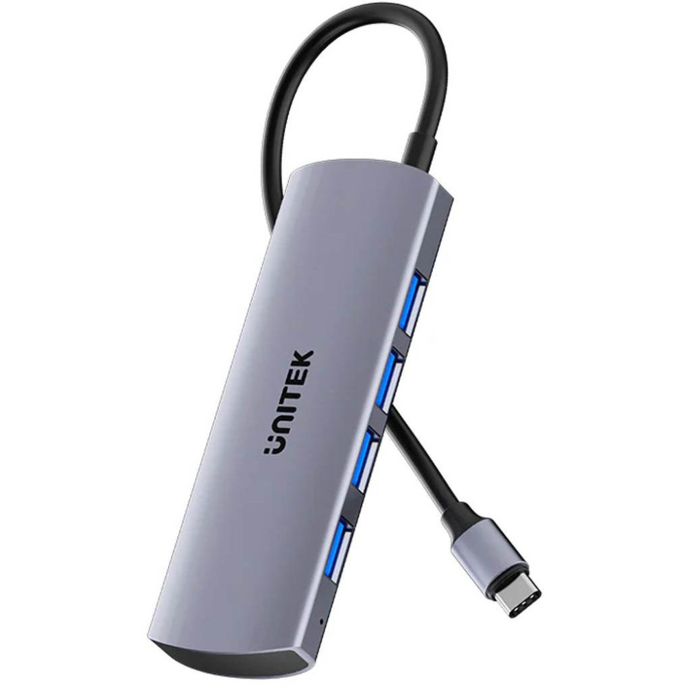 Hub usb-c unitek hub 4w1 usb-c 10 gbps, 4x usb-a