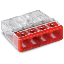 Szybkozłączka drut 4x 0,5-2,5mm2 wago 2273-204 (paczka 100szt.)