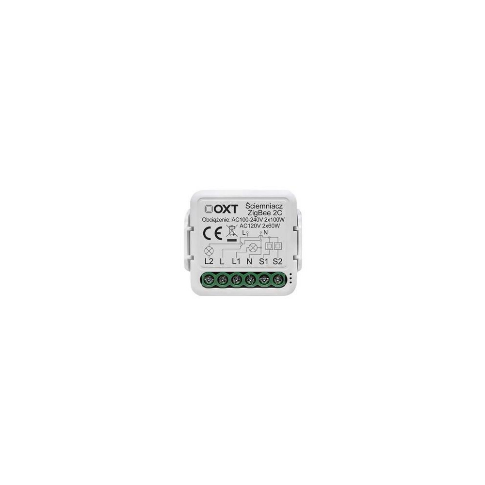 Moduł oxt mini ściemniacz 2 obwody zigbee tuya