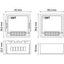 Moduł oxt mini sterownik 2 rolety wifi tuya