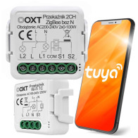 Moduł oxt mini przekaźnik 2 obw. bez n zigbee tuya