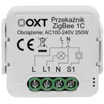 Moduł oxt mini przekaźnik 1 obwód zigbee tuya