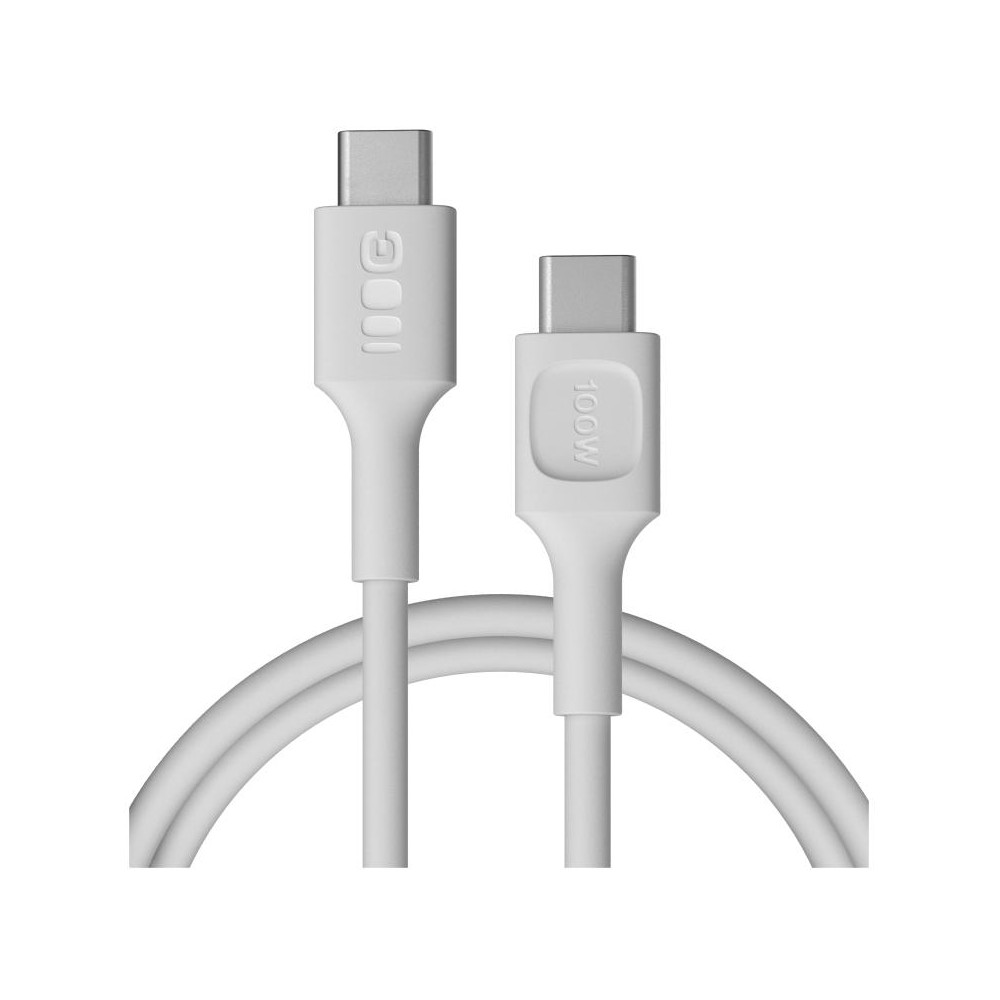 Kabel usb-c / usb-c greencell powerflex 120cm pd 100w biały silikonowy