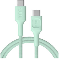 Kabel usb-c / usb-c greencell powerstream 120cm pd 100w zielony w oplocie