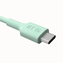 Kabel usb-c / usb-c greencell powerflex 30cm pd 100w zielony silikonowy