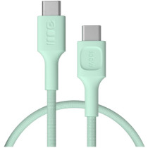 Kabel usb-c / usb-c greencell powerstream 30cm pd 100w zielony w oplocie