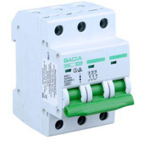 Wyłącznik nadmiarowoprądowy,6ka,b,3-pola,50a gacia sb6l b 3p 50a