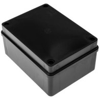 Puszka hermetyczna 150 x 110 x 70 bez dławików ip65 bezhalogenowa, czarna pawbol s-b316c