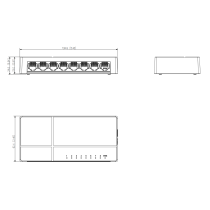 Switch dahua pfs3008-8gt-l-v2
