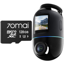 Wideorejestrator 70mai x800 dash cam 4k omni czarny + microsd 70mai 128gb