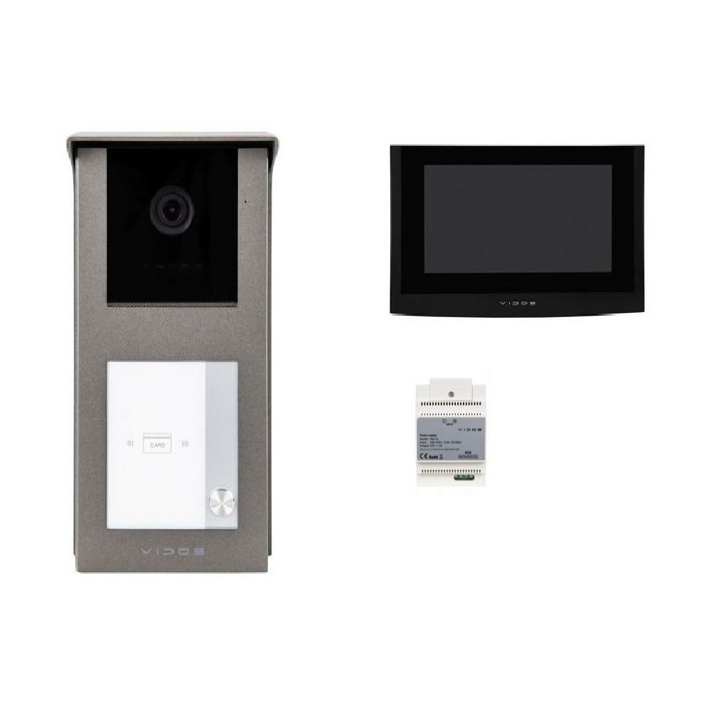Wideodomofon vidos 2ip s201-1/m200b