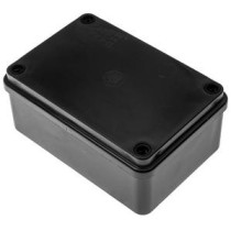 Puszka hermetyczna 120x80x50 bez dławików ip65 bezhalogenowa, czarna pawbol s-box 216c