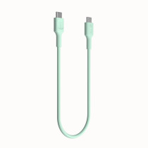 Kabel usb-c / usb-c greencell powerflex 30cm pd 100w zielony silikonowy