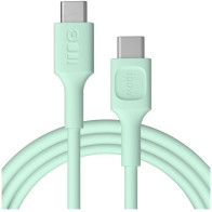 Kabel usb-c / usb-c greencell powerflex 200cm pd 100w zielony silikonowy