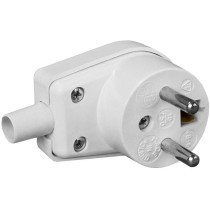Wtyczka kątowa 220-01 16a 250v ip20 biała viplast 220-01