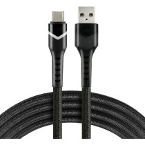 Kabel usb-a / usb-c rgb led everactive cbb-1cbr 100cm 3a