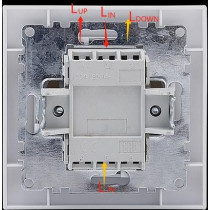 Łącznik żaluzjowy pojedynczy (dwuklawiszowy) vcx wesa lc 12 biały