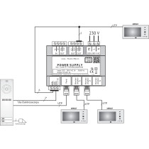 Aco ps45-15-pro-13 zasilacz video din 15v, 3a