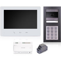 Wideodomofon hikvision ds-kis704ey-acw2/aluminium