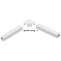 Osprzęt do listew elektroinstalacyjnych, łącznik kątowy biały lk 50x18 (1szt.)