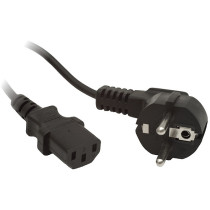 Kabel zasilający cee 7/7 iec 320 c13 1.8m wtyczka kątowa lanberg