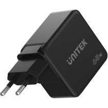 Ładowarka sieciowa unitek gan, pd 65w, podróżna, 3 porty