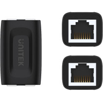 Adapter unitek rj45 (f) - rj45 (f) cat.6 1gbps | przedłużka sieciowa rj45, łącznik