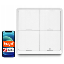 Pilot przycisk zigbee tuya sc04 smart 4 kanały 12 scen