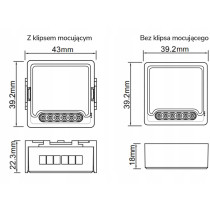 Moduł oxt z sensorem do silnika bramy garażu zigbee tuya t250g