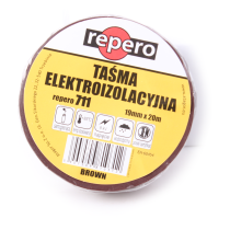 Taśma izolacyjna repero 711e brązowa 19mmx20m