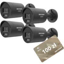 Kamera ip hikvision ds-2cd2087g3-li2uy/sl 2.8mm black pl opakowanie zbiorcze 4szt.
