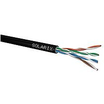 Kabel skrętka solarix cat.5e u/utp uv żelowany fca karton 305m