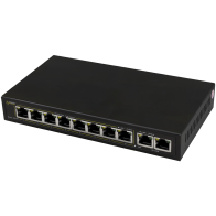 Switch Poe Pulsar Sg108 10-Portów (8Xpoe + 2Xuplink)
