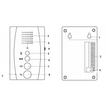 Domofon eura adp-11a3 ''invito'' b/słuchawkowy biały