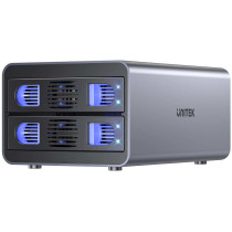 Unitek obudowa raid do dysku sata 2.5''/3.5'' – 4 tryby, 40tb, 5gb/s